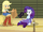 AJ and Rarity looking at bouncing soccer ball EG2.png