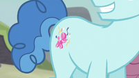 Party Favor's true cutie mark close-up S5E2