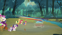 Rainbow about to spin S3E6