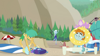 Snips and Snails carrying Trixie's stuff EGFF
