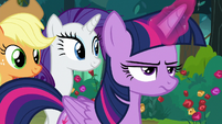 Twilight Sparkle looking annoyed S8E13