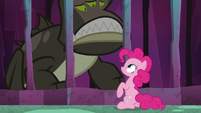 Creature's smile slumps into a frown S8E25