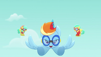 Rainbow Dash flying toward the screen MLPRR