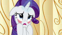 Rarity pulling on her own face S6E10