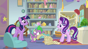 Spike addressing Starlight Glimmer S9E20