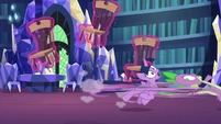Spike dragging Twilight Sparkle away S7E15.png (793 KB)