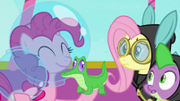 Pinkie Pie wearing a space helmet S9E4