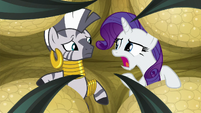 Rarity "clutches of a horrible giant creature" S8E11