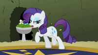 Rarity dragging herself away from the gems S2E01