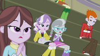 Diamond tiara y Silver Spoon en Equestria Girls:Friendships games