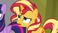 Sunset Shimmer "over a million books in here" EGFF