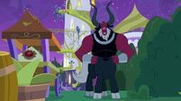 Tirek laughing at the Earth ponies S9E17