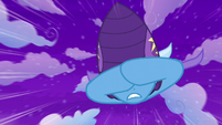 Trixie covers her eyes as she rockets S6E6