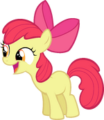 Castle Creator Apple Bloom smiles