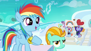 Filly Rainbow Dash proud of herself S7E7