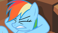 Rainbow Dash getting angry.