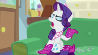 Rarity "wearing a really gorgeous hat" S8E17