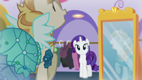Rarity sees pony happy with her dress S5E14