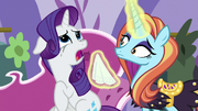 Sassy Saddles offers a tissue to Rarity S7E6