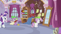 Sweetie Belle looking at mirror S2E05