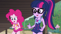 Twilight and Pinkie Pie getting excited EGDS13