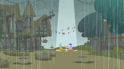 Twilight and Spike under spot of sunlight S1E03