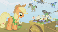 Applejack and seed cart S1E11