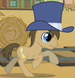 Dr. Hooves with hat S1E21