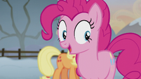 Pinkie Pie interrupts Applejack S5E20