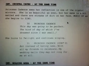 Princess Cadance's name was originally spelled Cadence (like the musical term), as seen here.