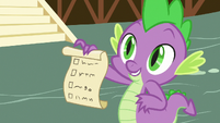 Spike holding his own checklist S7E15.png (751 KB)