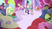 Spike sees all of Rarity's creations S4E23