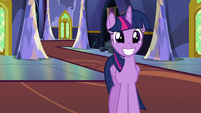 Twilight Changeling grinning wide at Starlight S6E25