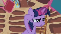 Twilight Sparkle concentrating.