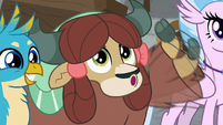 Yona excitedly raising her hoof S8E21