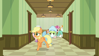 Young Applejack goes down another hallway S6E23