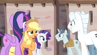 "Howdy, Double Diamond. I'm Applejack..."