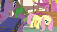 Fluttershy "moving back to Cloudsdale" S03E13