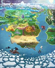 MLP The Movie background art - Expanded map of Equestria