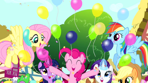Pinkie Pie throwing balloons S4E12.png