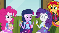 Rarity embarrassed by her spill EG2