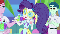 Rarity winking with lemonade glass EGDS41