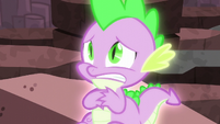 Spike shaking nervously S6E5