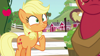 Applejack realizes what Filthy Rich just said S6E23