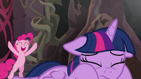 Pinkie Pie cheering for Twilight S8E26