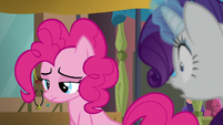 Pinkie Pie depressed; Rarity shocked S6E3