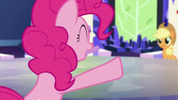 Pinkie in unison with Twilight -Shining Armor and Princess Cadance!- S5E19