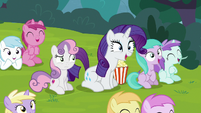 Rarity and fillies laughing loudly S7E6
