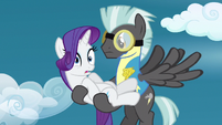 Don't get any ideas Thunderlane, Spike and Cloudchaser are keeping an eye on you.