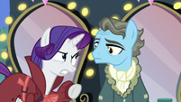 Rarity pointing at Wind Rider S5E15